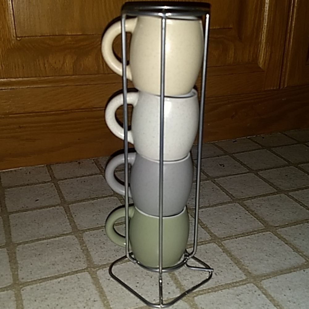 Espresso cups with stand